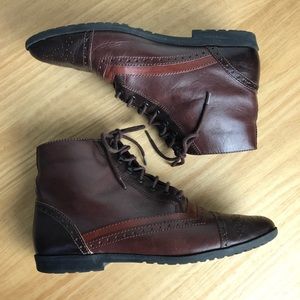 Sabree brown lace up boots